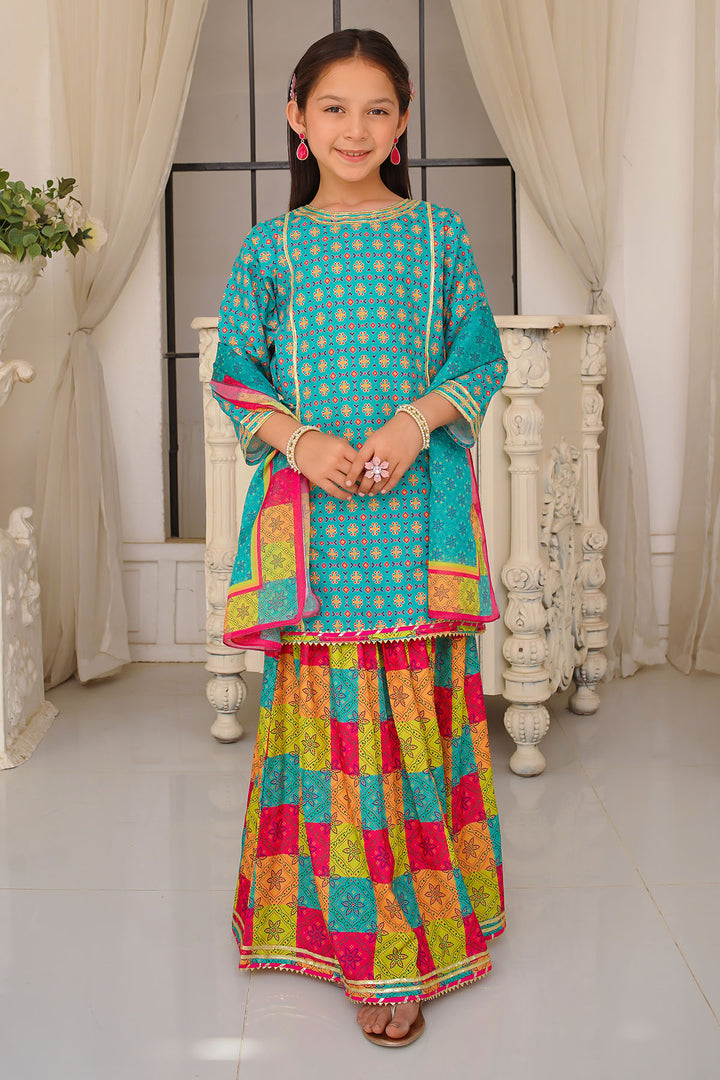 Shop the Swiss Lawn Digital Printed 3 Pc Suit for kids! This stylish Kids Printed 3 Pc Suit offers comfort.
