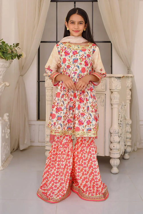Best Swiss Lawn Digital Printed 3 Pc Suit - Wear Ochre -