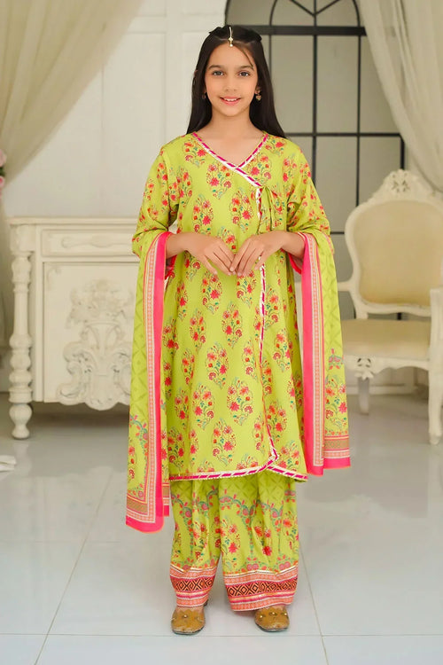 Best Swiss Lawn Digital Printed 3 Pc Suit - Wear Ochre -