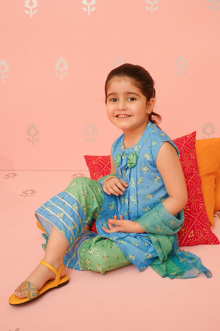 Swiss Lawn Digital Printed 3 Pc Suit - Wear Ochre