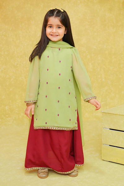 Chiffon Embroidered 3 Pc Suit