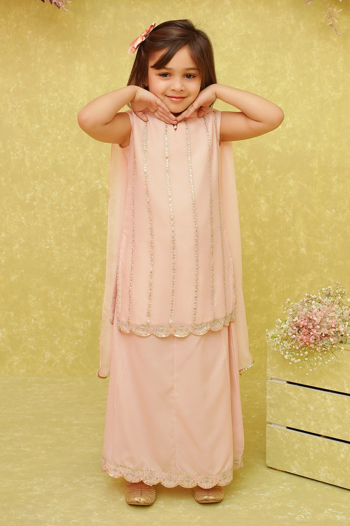 Chiffon Embroidered 3 Pc Suit - Wear Ochre