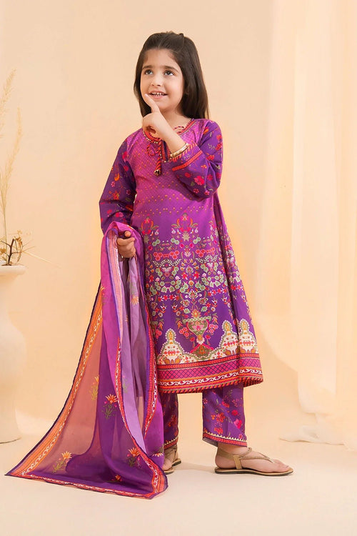 Best Poly Lawn Digital Printed 3 Pc Suit - Wear Ochre -