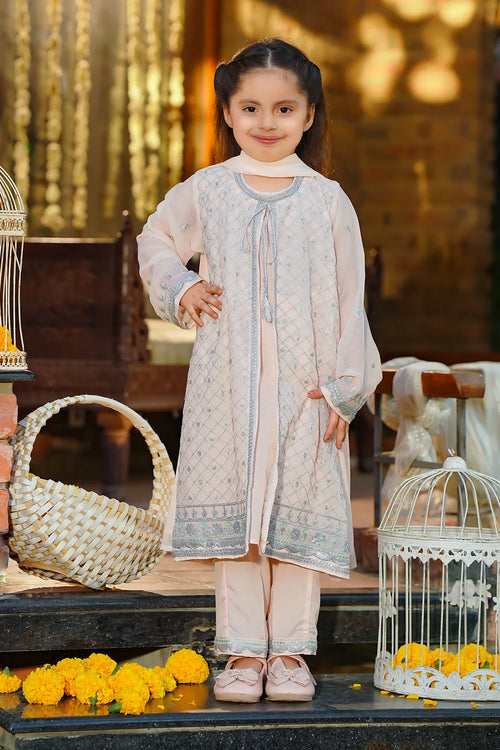 Best Chiffon Embroidered 3 Pc Suit - Wear Ochre -