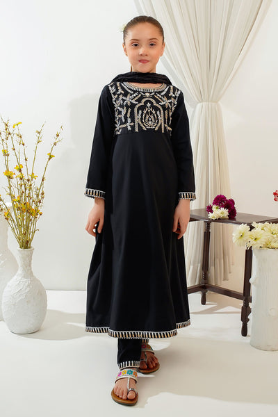 Cotton Embroidered 3 Pc Suit