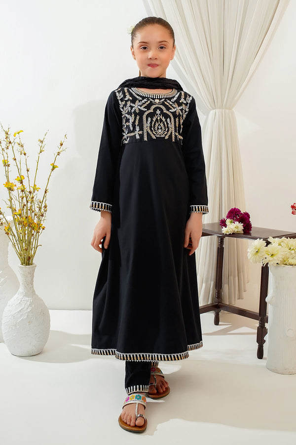 Explore the Chiffon Embroidered 3 Pc Suit, an elegant chiffon party dress for girls. Ideal for special occasions