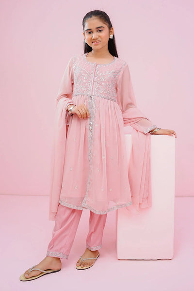 Chiffon Embroidered 3 Pc Suit