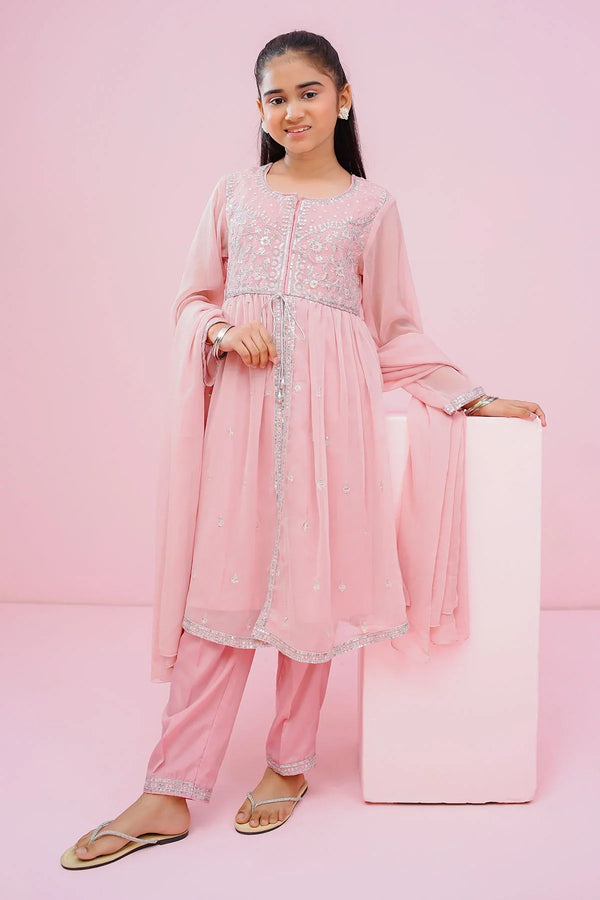 Buy chiffon embroidered suits for girls online in Pakistan at Ochre