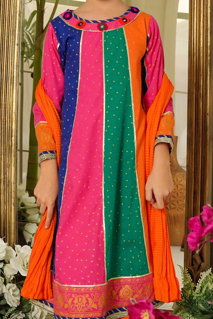 Cotton Printed 3 Pc Suit - Wear Ochre