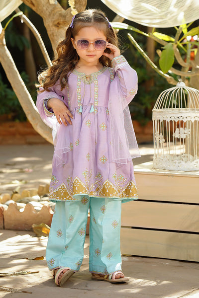 Cotton Silk Printed 3 Pc Suit