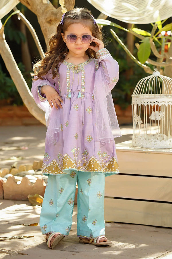 Best Cotton Silk Printed 3 Pc Suit - Wear Ochre -