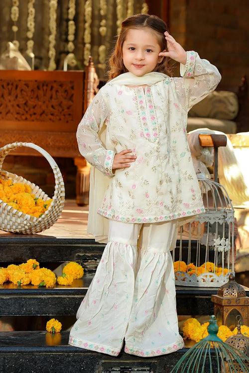 Best Chiffon Embroidered 3 Pc Suit - Wear Ochre -