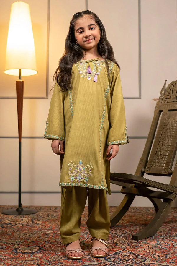 Best Cotton Embroidered 2 Pc Suit - Wear Ochre -
