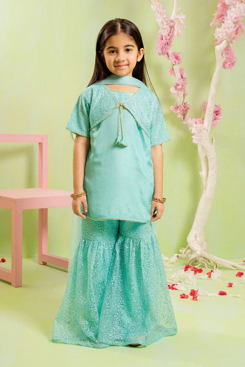 Best Cotton Silk Embroidered 3 Pc Suit - Wear Ochre -