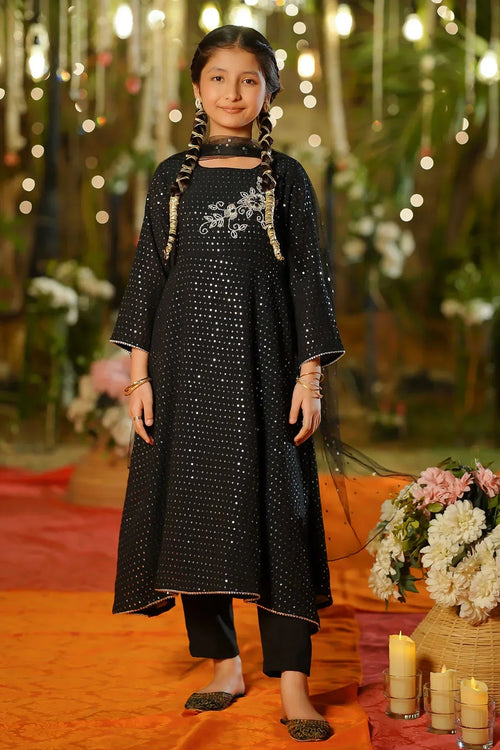 Best Sequence Net Hand Adda Work 3 Pc Suit - Wear Ochre -