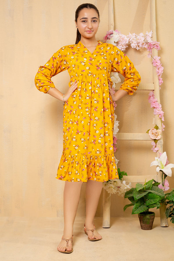 Discover elegant Georgette Printed Dresses – perfect for parties & special occasions! Stylish Western Georgette Dresses in trendy designs. 