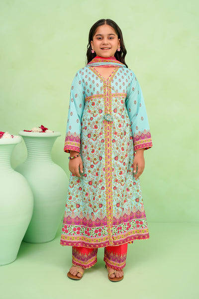Poly Lawn Digital Printed 3 Pc Suit