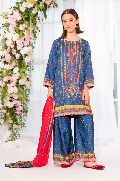 Herringbone Digital Printed 3 Pc Suit