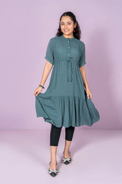 Cotton Broschia Dress