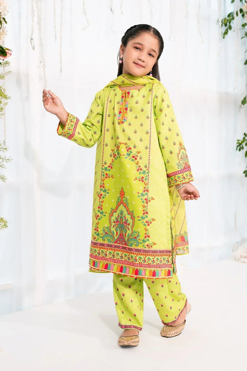 Best Herringbone Digital Printed 3 Pc Suit - Wear Ochre -