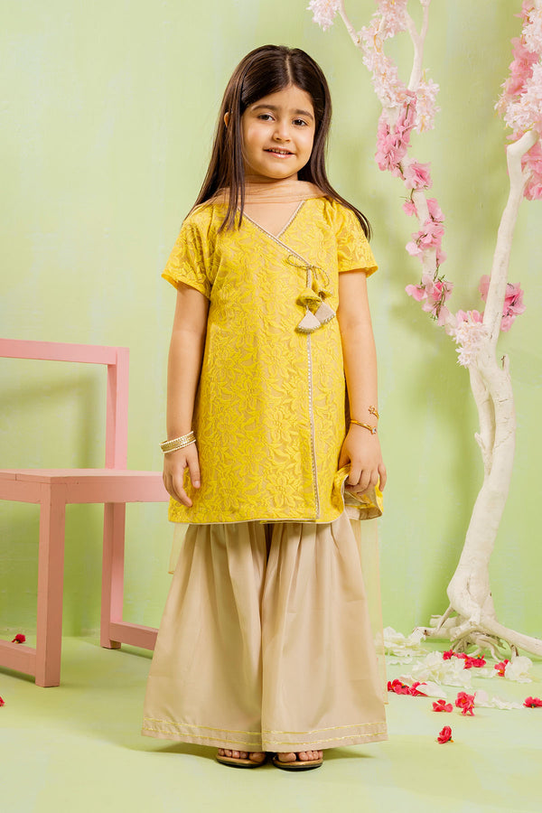 Discover elegant Net 3 Pc Suits for kids at Ochre—trendy, comfortable, and affordable kids' clothing online in Pakistan. 