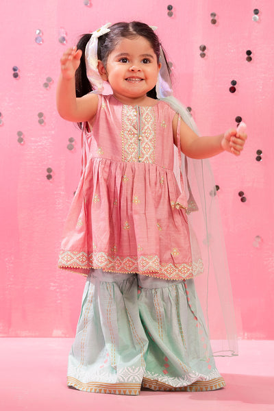 Cotton Silk Printed 3 Pc Suit