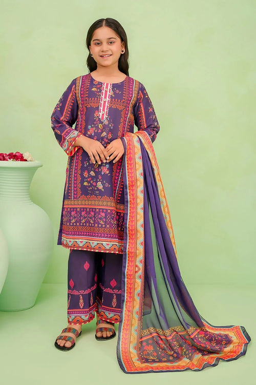 Best Poly Lawn Digital Printed 3 Pc Suit - Wear Ochre -