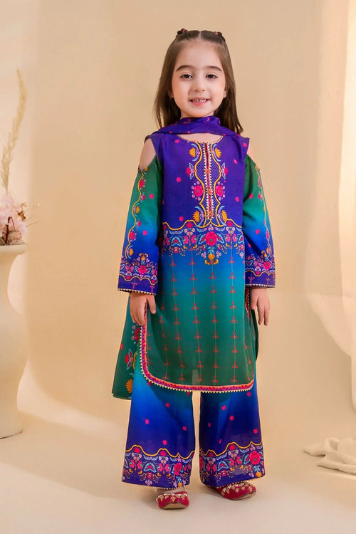 Best Poly Lawn Digital Printed 3 Pc Suit - Wear Ochre -