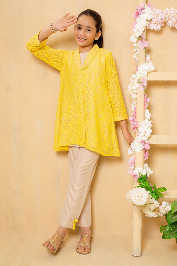 Shop Net 2 Pc Suit for girls at Ochre—stylish, elegant, and comfortable net dress for kids. 