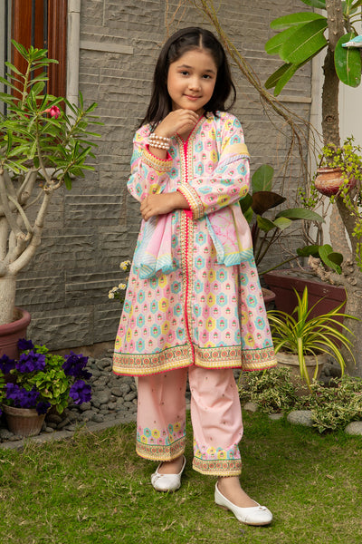 Poly Lawn Digital Printed 3 Pc Suit