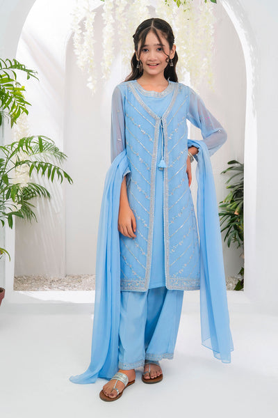 Chiffon Embroidered 3 Pc Suit