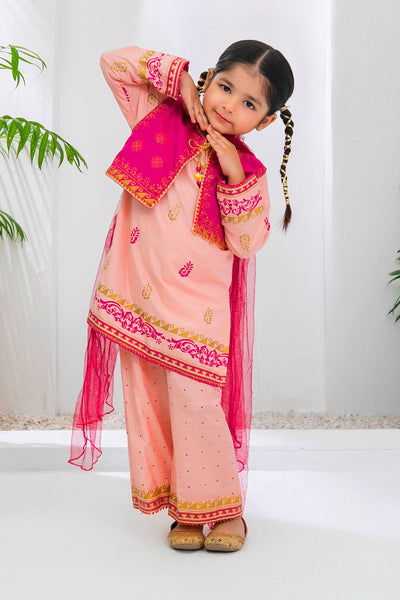 Cotton Silk Printed 3 Pc Suit