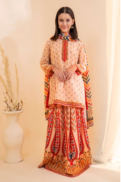 Poly Lawn Digital Printed 3 Pc Suit
