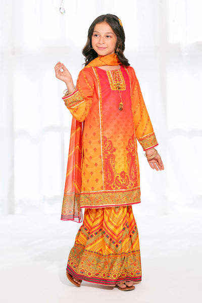 Herringbone Digital Printed 3 Pc Suit