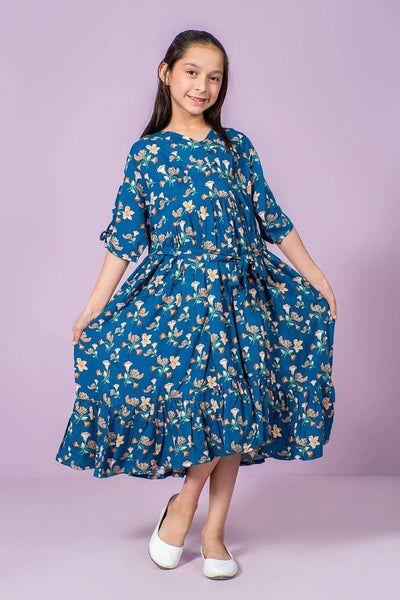 Boski Linen Printed Dress