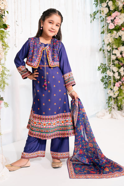 Herringbone Digital Printed 3 Pc Suit