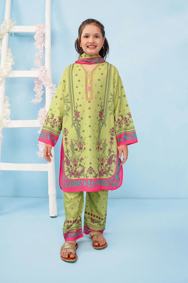 Best Poly Lawn Digital Printed 3 Pc Suit - Wear Ochre -