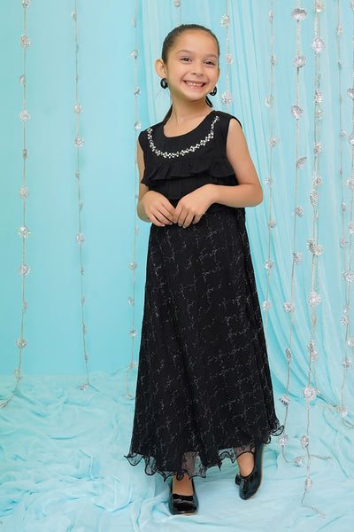 Chiffon Hand Adda Work Dress