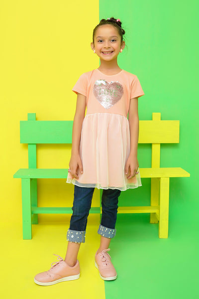 Jersey & Net Frock