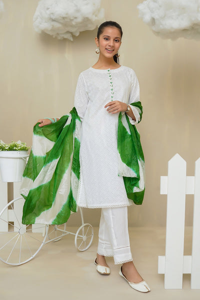 Cotton Hand Adda Work 3 Pc Suit