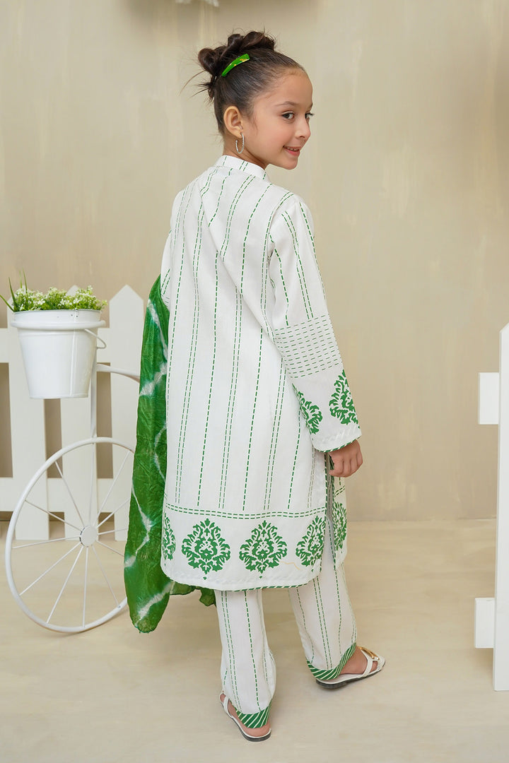 Cotton Printed 3 Pc Suit - Wear Ochre