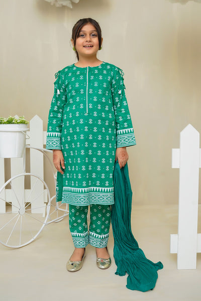 Cotton Printed 3 Pc Suit
