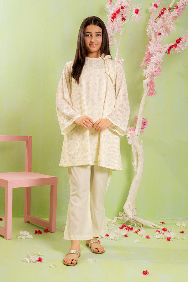 Shop Self Printed Chiffon 2 Pc Suit—stylish, elegant, and comfortable dress for girls.