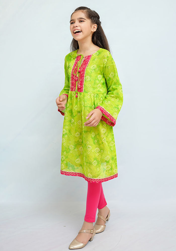 Lawn Printed Top - Wear Ochre
