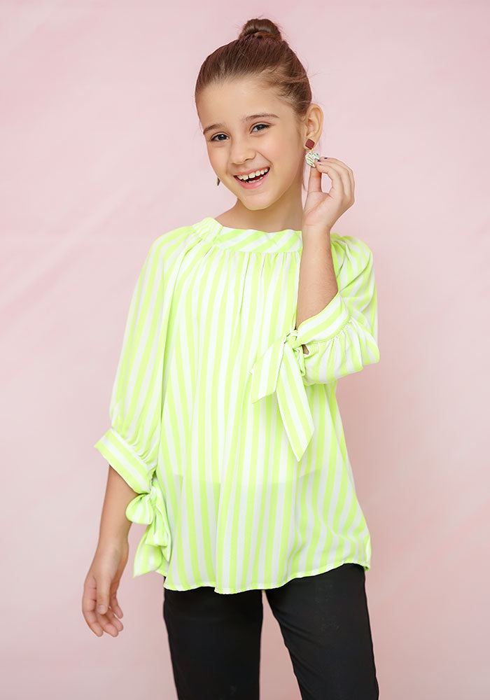 Printed Georgette Top - Wear Ochre