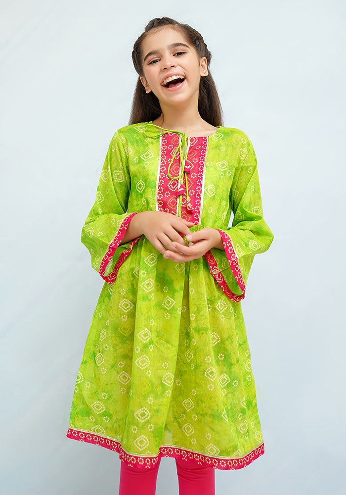 Lawn Printed Top - Wear Ochre