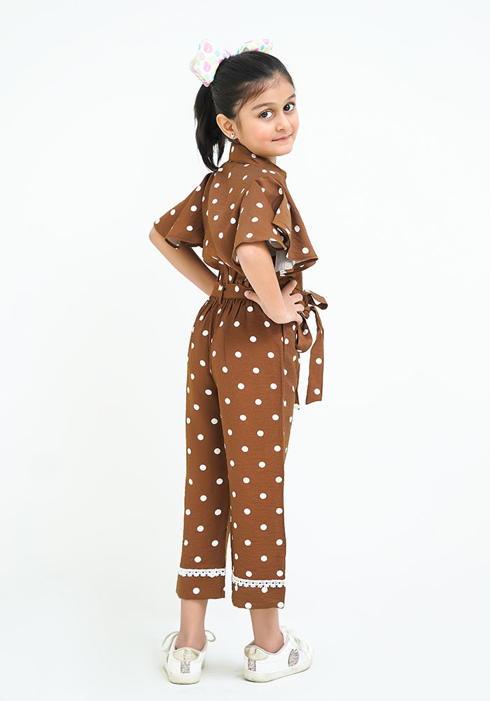 Printed Linen Jumpsuit - Wear Ochre