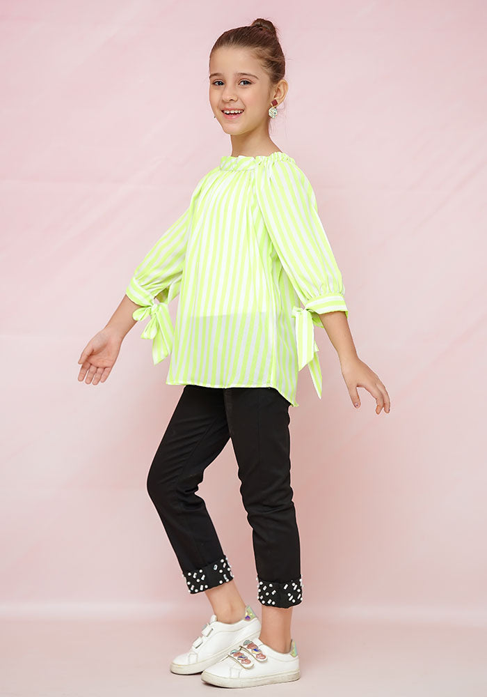 Printed Georgette Top - Wear Ochre