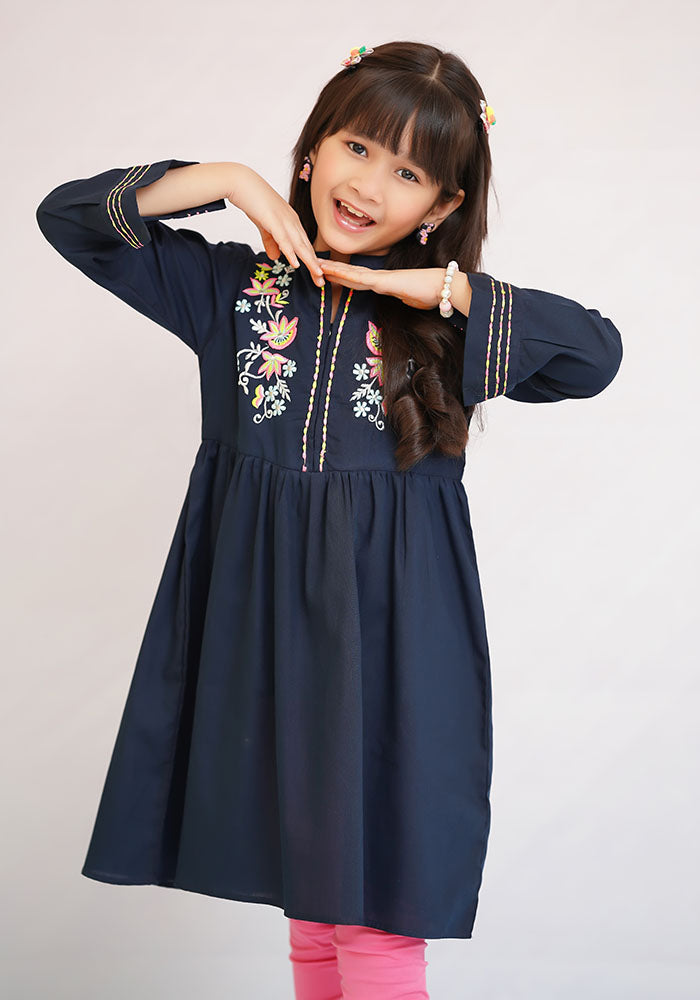 Cotton Embroidered Top - Wear Ochre