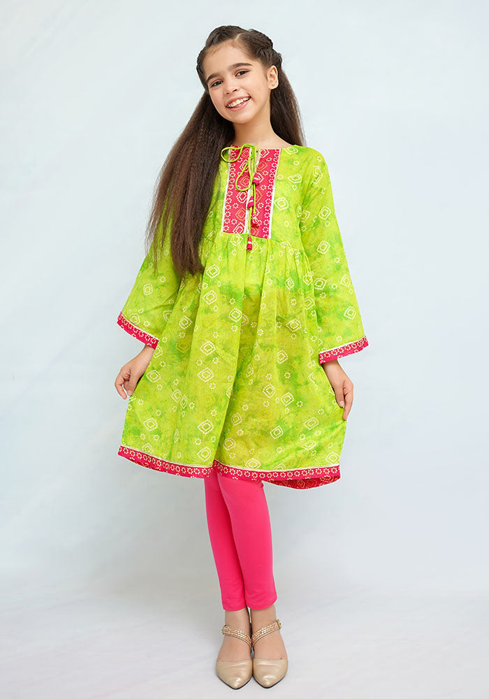 Lawn Printed Top - Wear Ochre